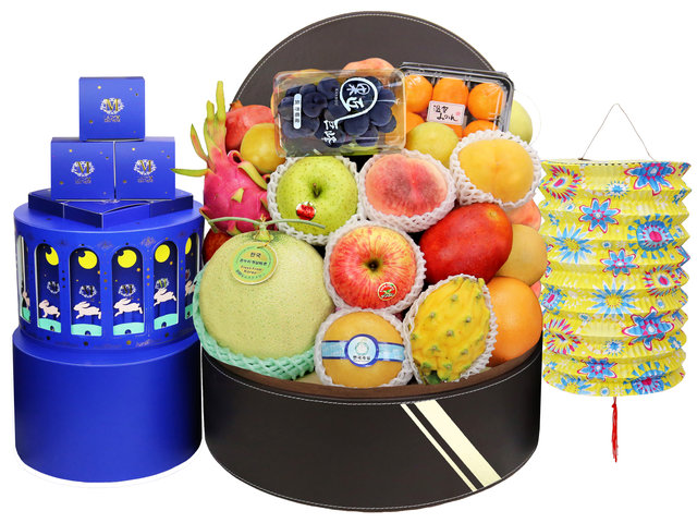 Mid-Autumn Gift Hamper - Lady M Mooncake fruit hamper A1  - 0S0827A1 Photo